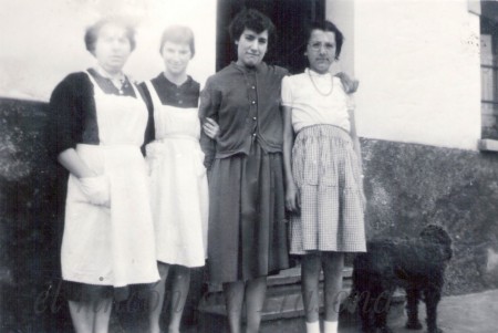 Berta, Elena, Aida y Julita Carrocera.